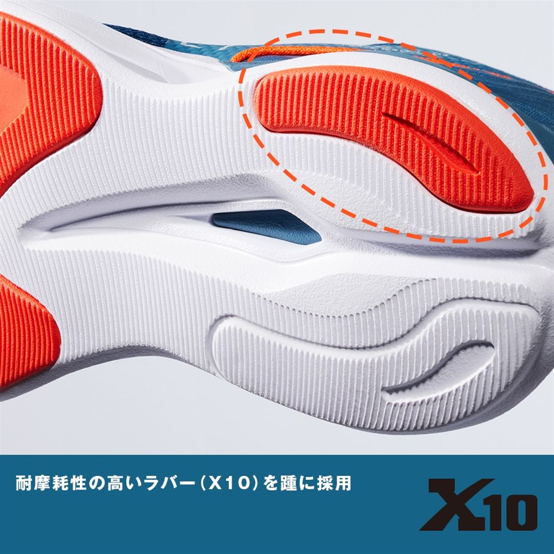ウエーブリボルト3(ランニング) ダークグリーン×ミントグリーン×ホワイト 22.5
