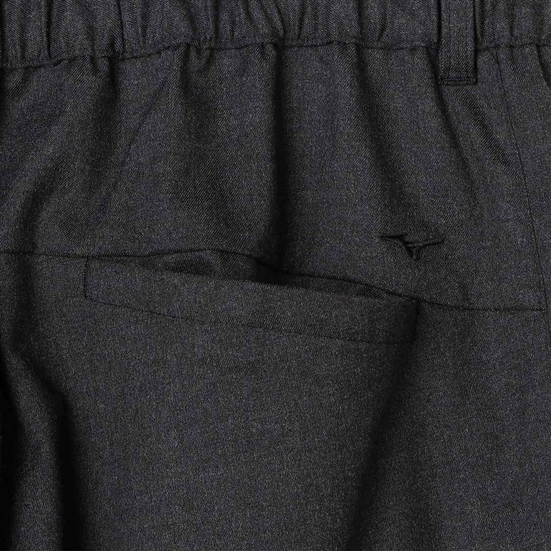 MIZUNO BUDDYウールタッチテーパードパンツ ブラック杢 XL