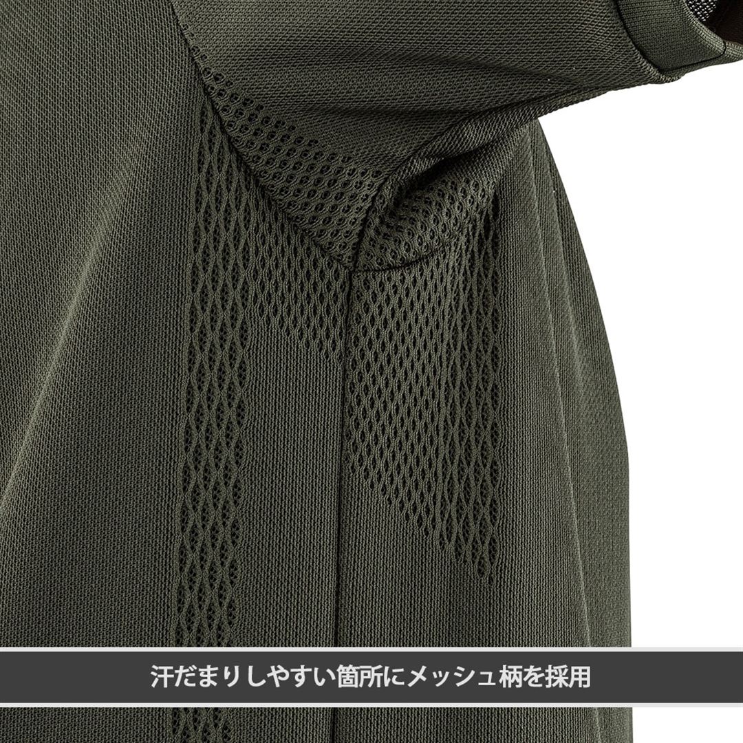 【ミズノ公式オンライン限定】ジャカードポロシャツ カーキ M