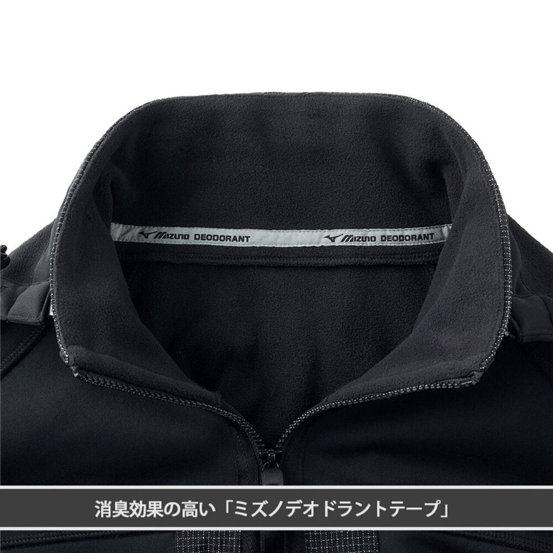 【ミズノ公式オンライン限定】裏フリースブルゾン ブラック M