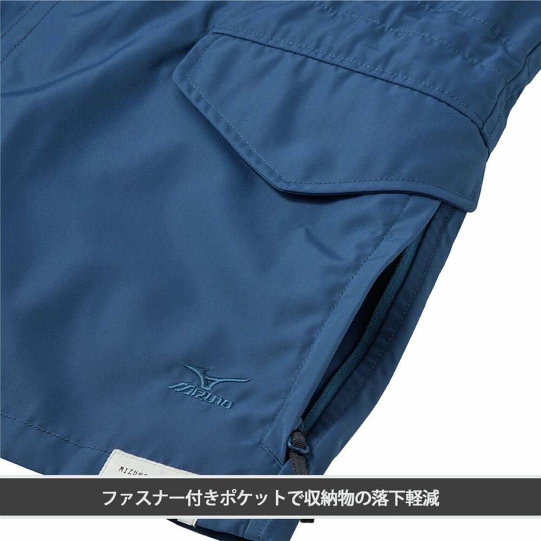 【ミズノ公式オンライン限定／吸湿発熱】ブレスサーモ ライナー付き防寒ブルゾン ネイビー M