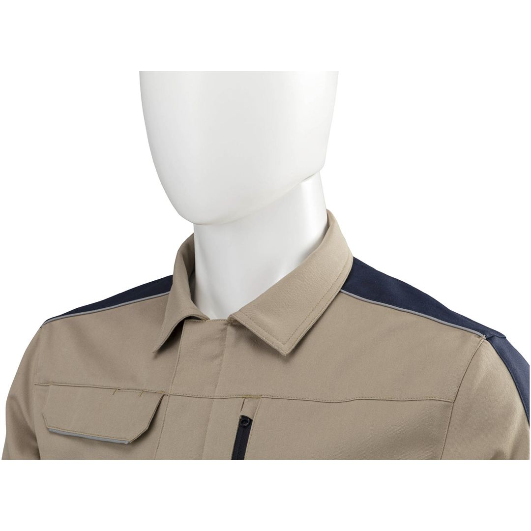 ストレッチつなぎ(制電) ネイビー XL