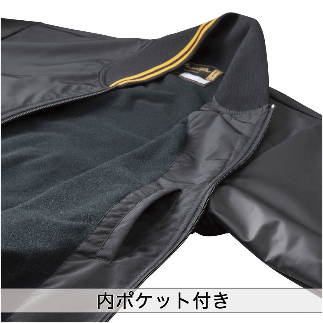 【ミズノプロ】グラウンドコート(薄手) ネイビー×レッド XO