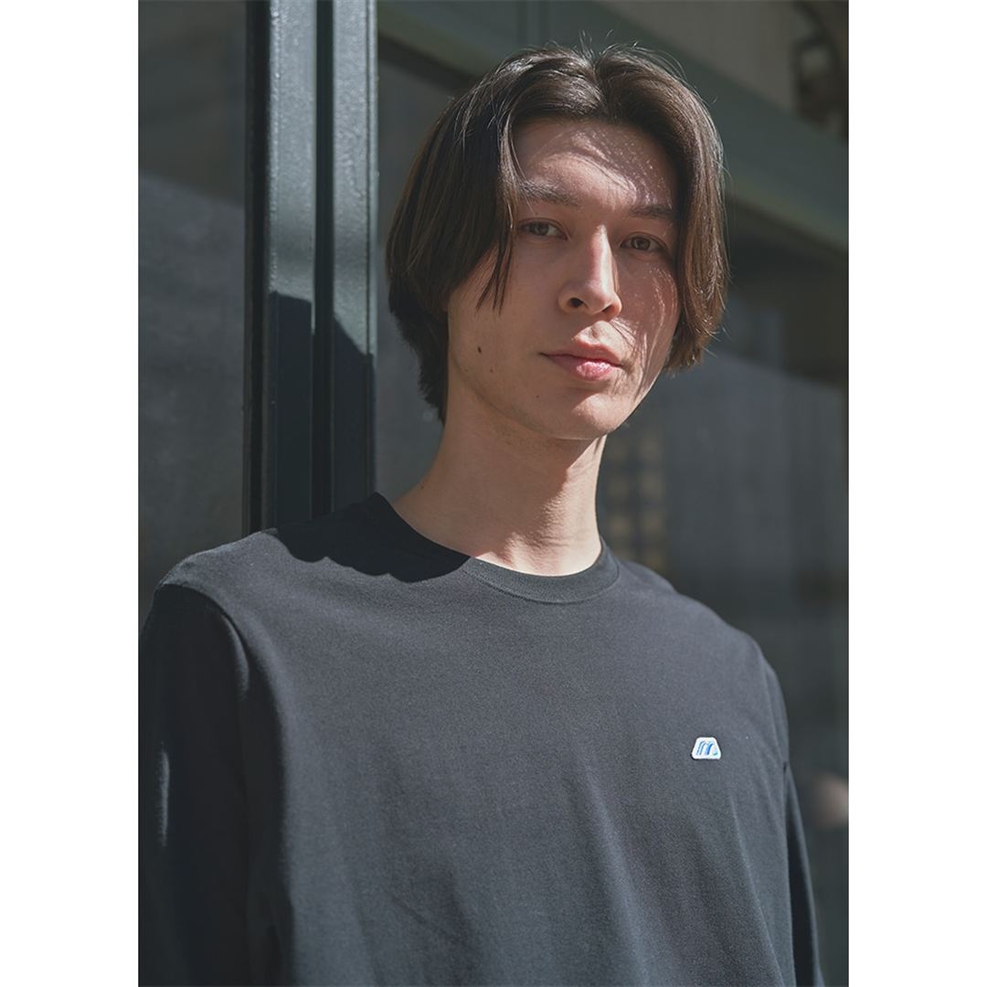 【ミズノ直営限定】モノグラムM Tシャツ長袖 ブラック S