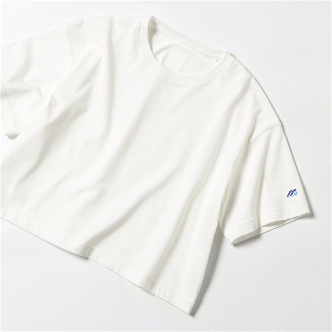 【ミズノ直営限定】モノグラムM クロップド半袖Tシャツ ホワイト XL