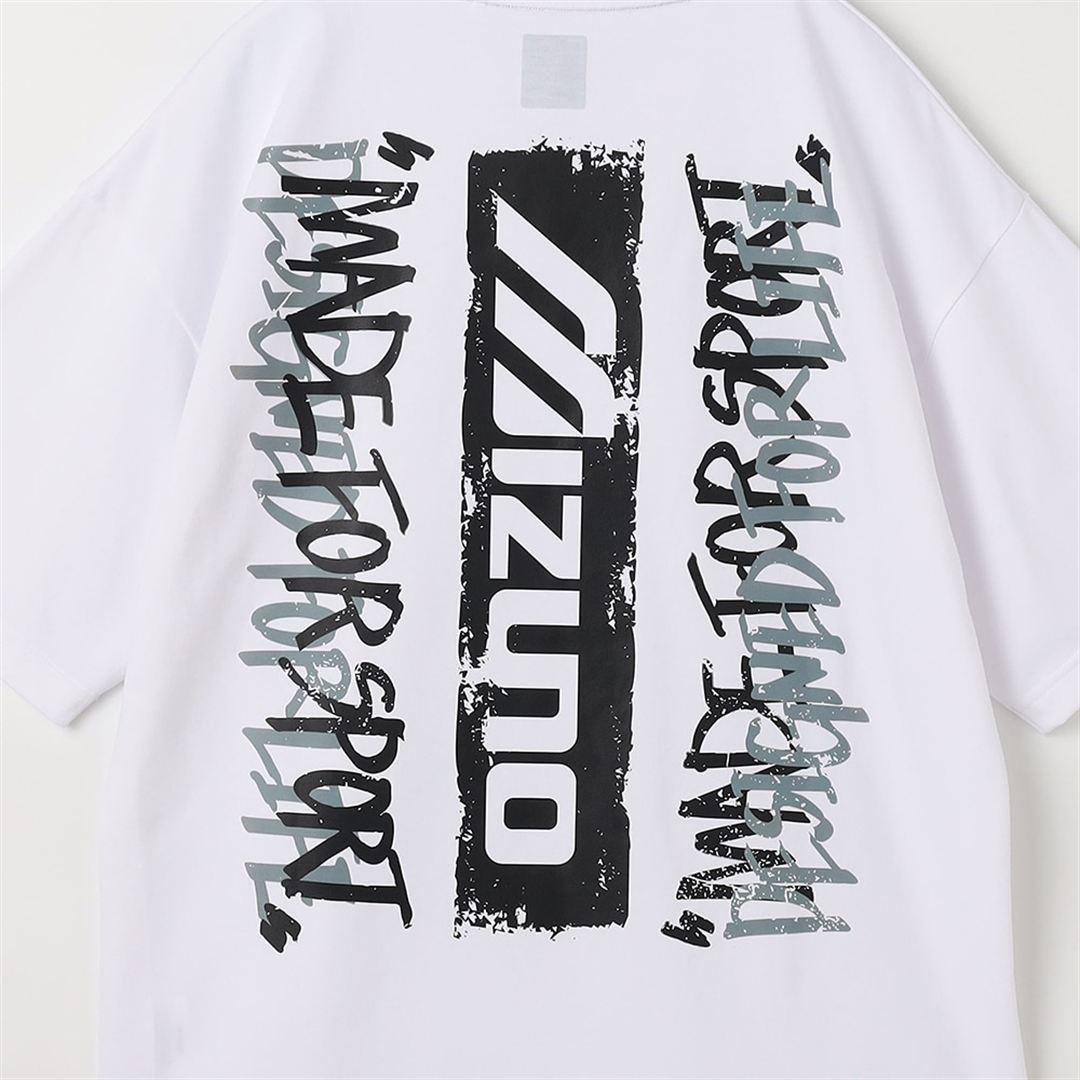 【ミズノ直営限定】リサイクルグラフィックTシャツ ホワイト L