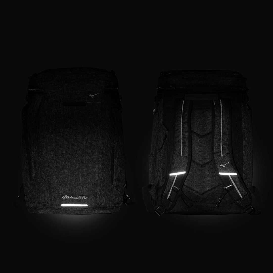 【ミズノプロ】オールインワンバックパック(53L) ブラック杢