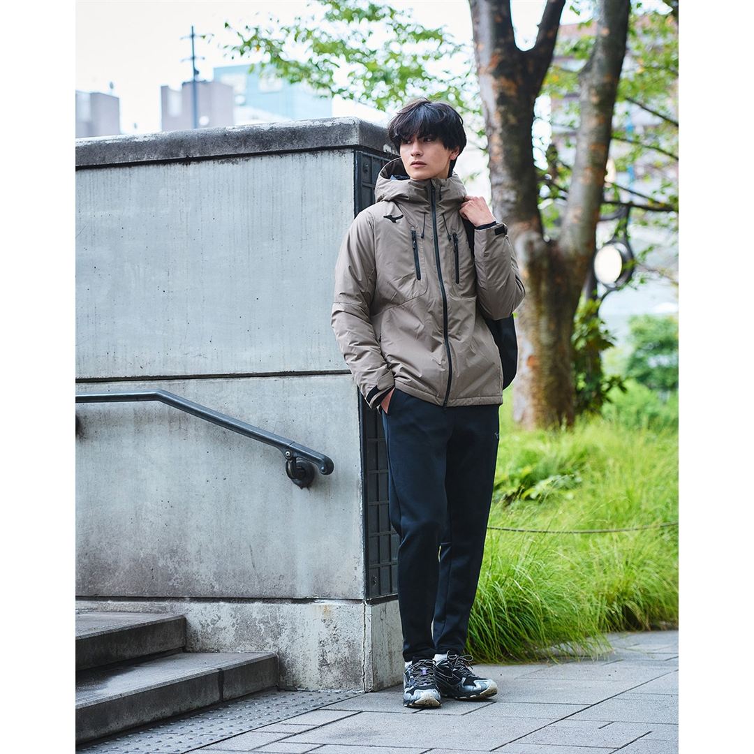 ストレッチスウェットスリムパンツ エステートブルー杢 XS