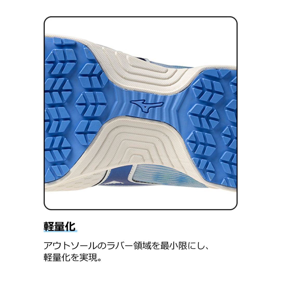 オールマイティ LL 11L(紐／ローカット) ディープネイビー×ゴールド 29.0