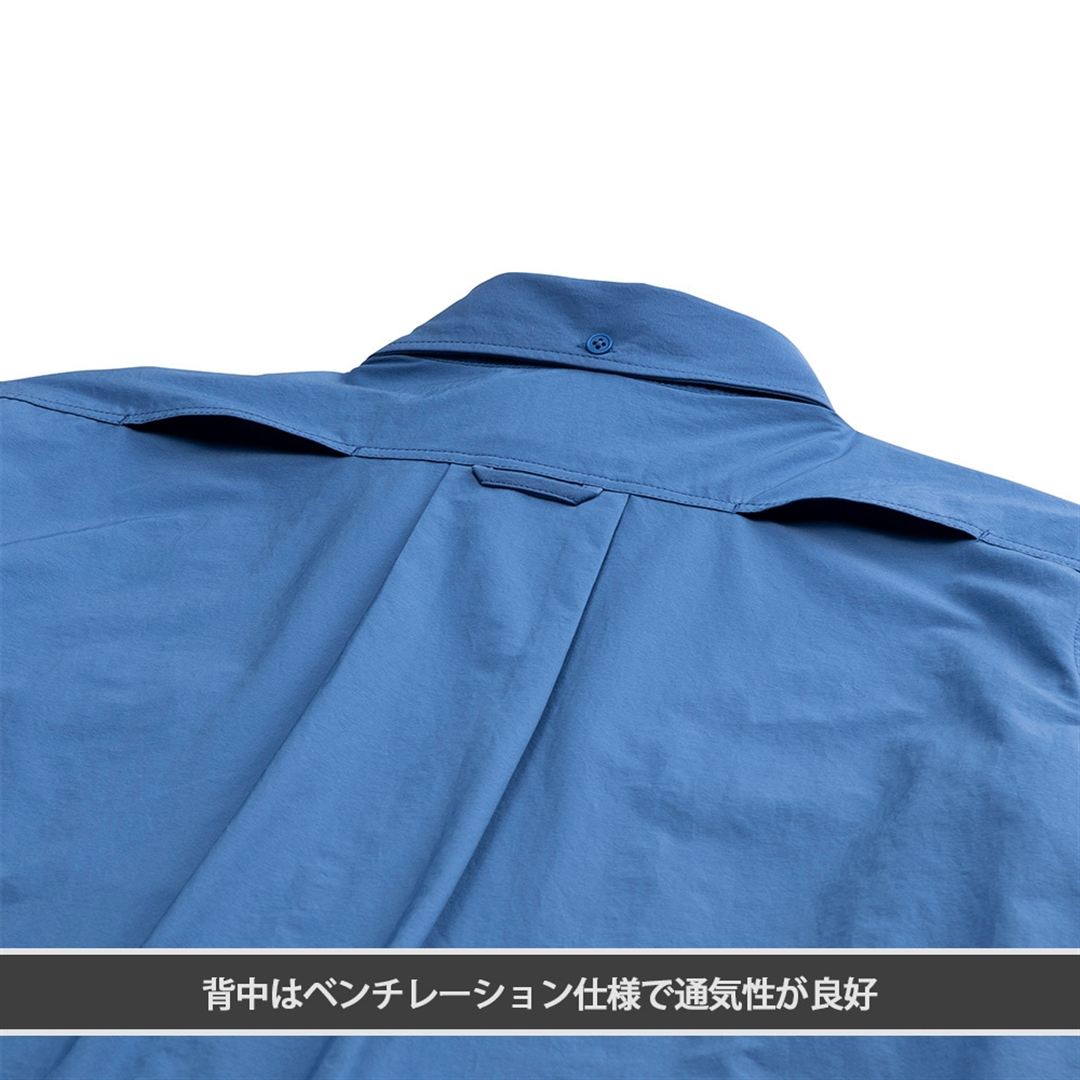 【ミズノ公式オンライン限定】ストレッチシャツ ブルー M