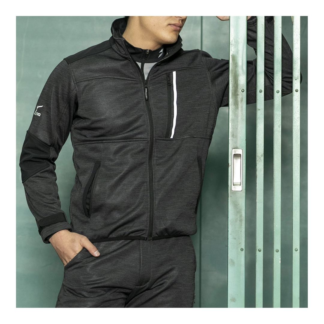 【防風】テックシールドジャケット ストレッチ アロイグレー S