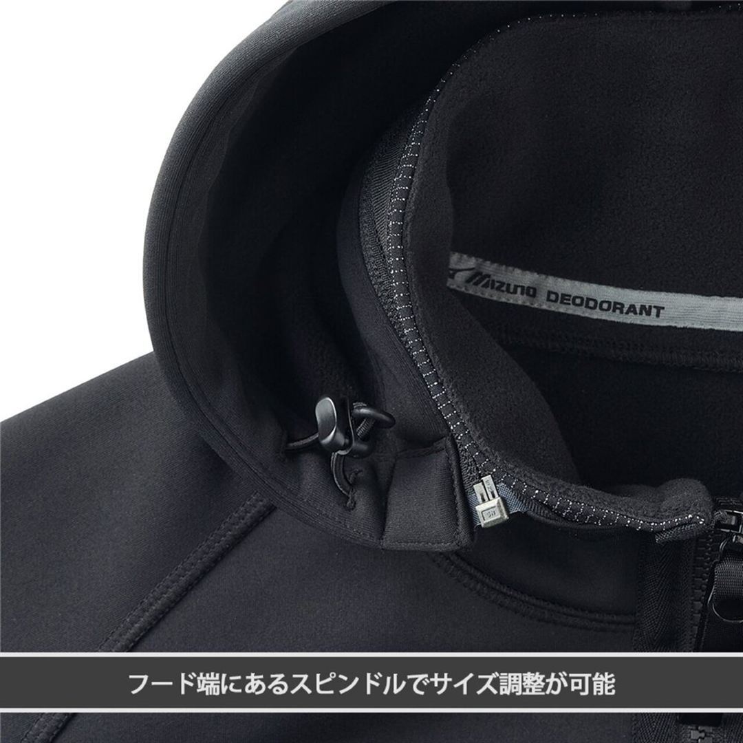 【ミズノ公式オンライン限定】裏フリースブルゾン ブラック M