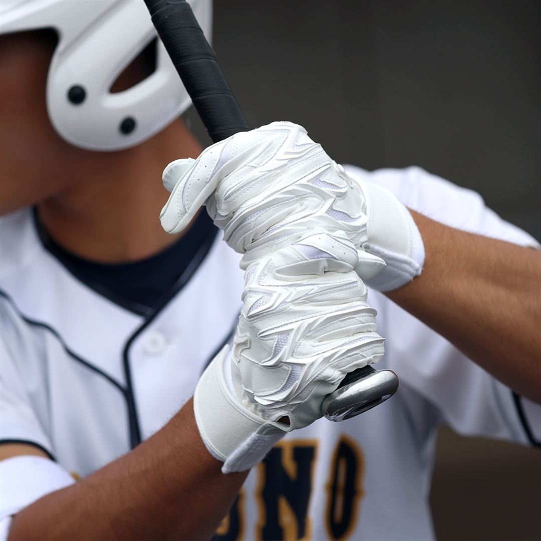 【ミズノプロ】シリコンパワーアークDI  SG【両手用】高校野球ルール対応モデル ホワイト×ホワイト 26