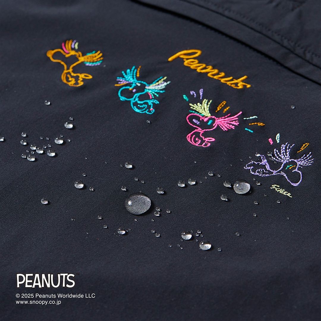【PEANUTS】ウォーターリパレントストレッチアノラックジャケット アズールブルー XS