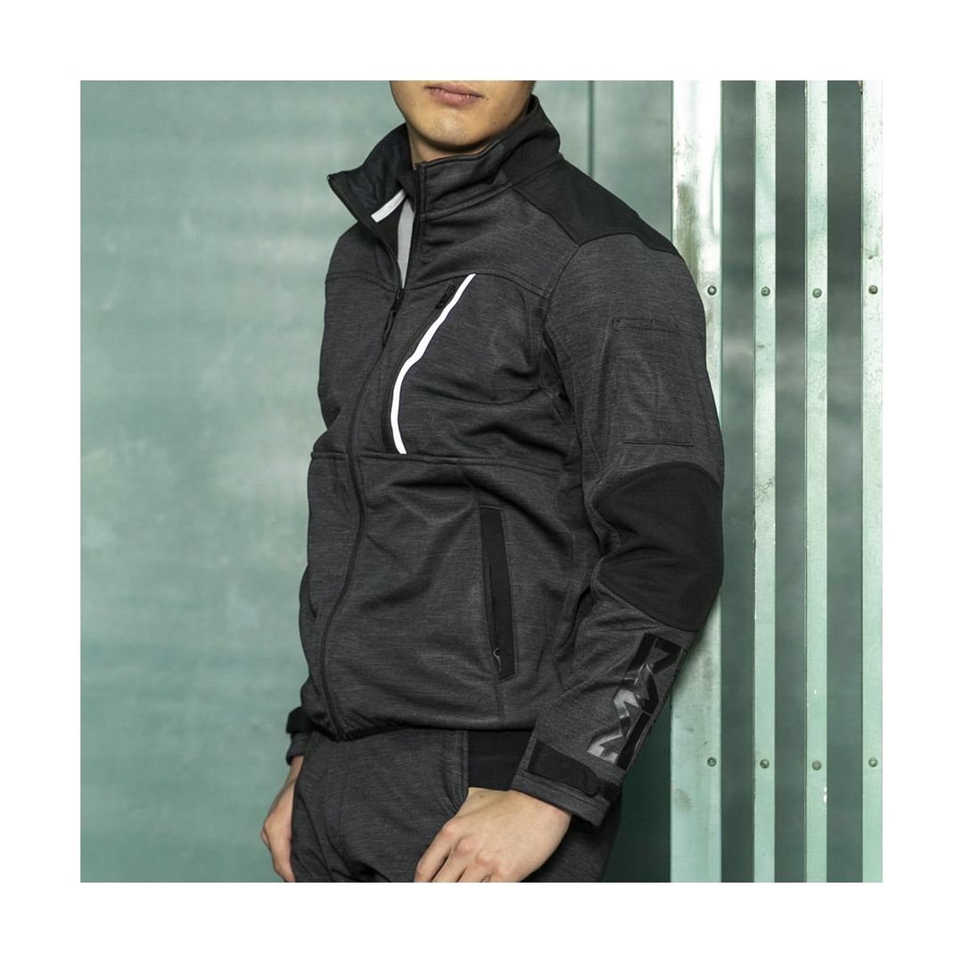 【防風】テックシールドジャケット ストレッチ アロイグレー S