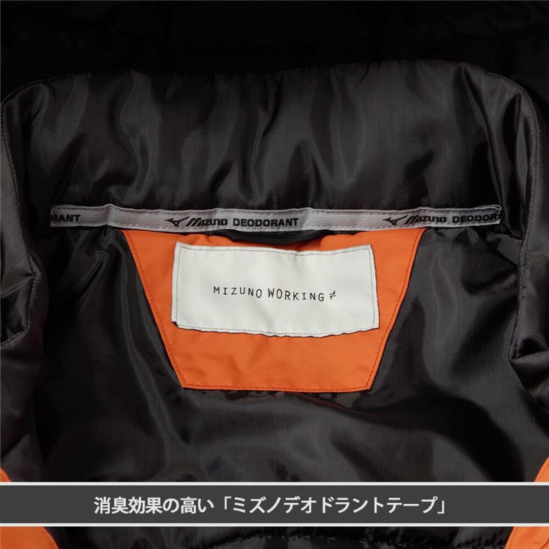 【ミズノ公式オンライン限定／吸湿発熱】ブレスサーモ 高視認防寒ブルゾン オレンジ XL