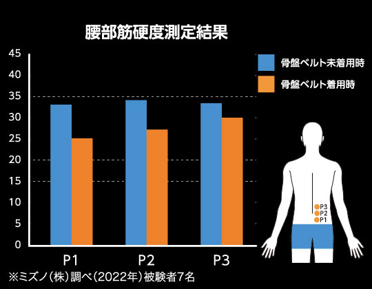 腰部筋硬度測定結果
