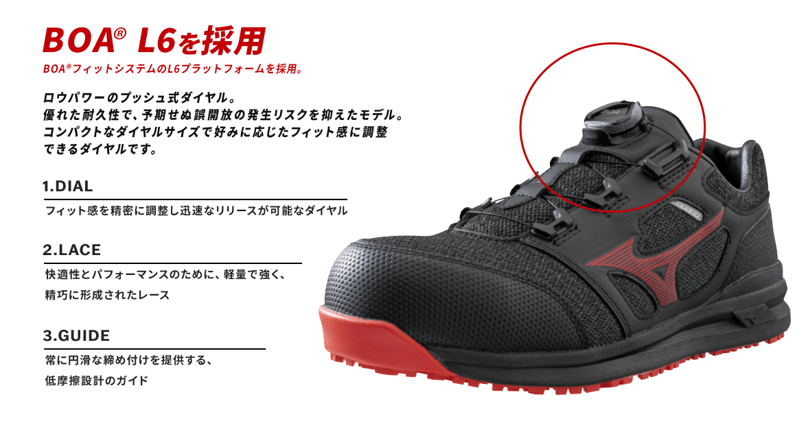 BOA® L6を採用