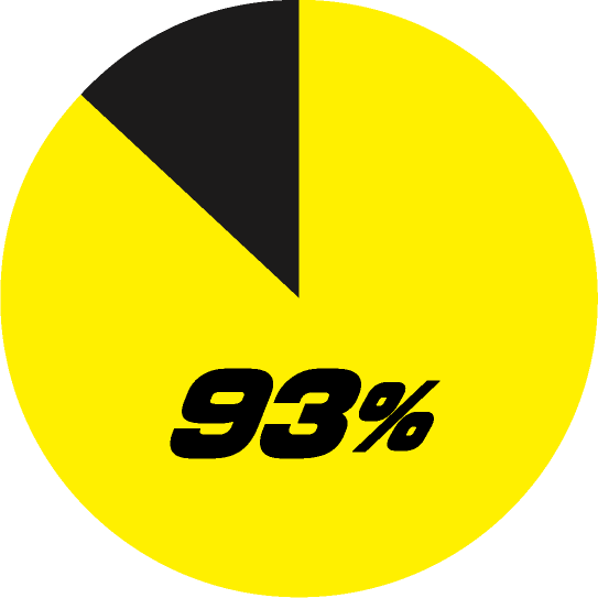 93%　N=44