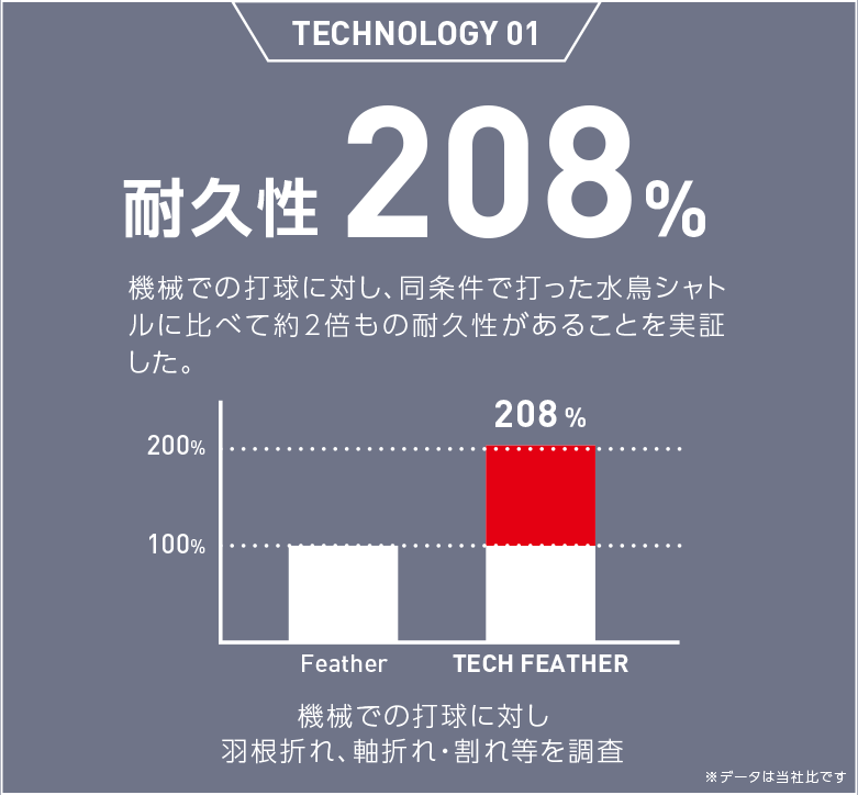 TECHNOLOGY01 耐久性208%