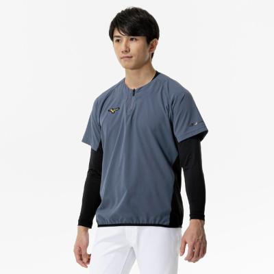 ミズノプロ　トレーニングジャケット・半袖 ブラック L 上下セット MIZUNO ミズノ ミズノプロ トレーニングジャケット半袖 限定