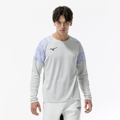 汗処理／通気】ドライエアロフローTシャツ(長袖)|32MAD008|ミズノ
