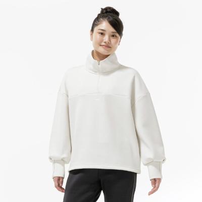 ピーチタッチスウェットハーフジッププルオーバー