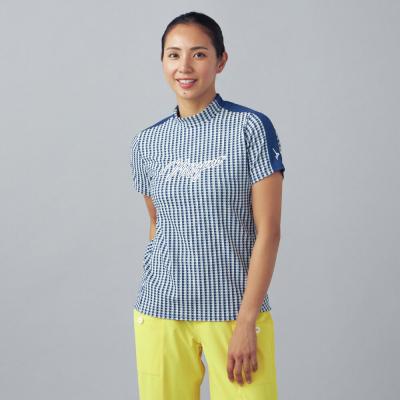 リップルジャカードモックネック半袖シャツ|52MAD209|半袖シャツ