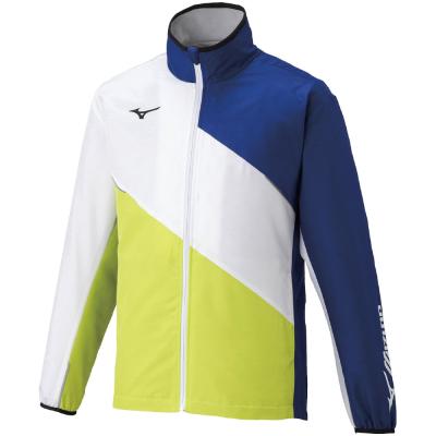 ミズノ(MIZUNO) テニス アクティブウォーマージャケット 62JE0501 84ホワイト×Sブルー×Lグリーン Sサイズ アクティブウォーマージャケット|62JE0501|ウエア|テニス|ミズノ公式
