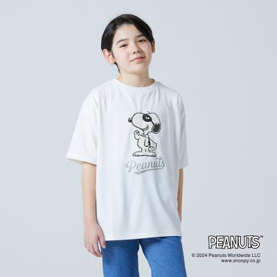 【ミズノ公式】【PEANUTS】リサイクルポリエステルTシャツ[ジュニア] ウエア 02 マシュマロホワイト 130 ジュニアu0026キッズ ウエア