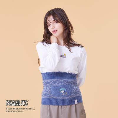 【PEANUTS/吸湿発熱】ブレスサーモゆるぬくウエストウォーマー(腹巻)