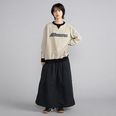 ナイロンシャンブレーワッシャー ロングスカート|D2MFD731|MIZUNO1906