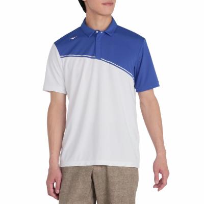 【接触冷感／遮熱素材】アイスタッチソーラーカット半袖共衿ジップアップシャツ【驚着極涼】