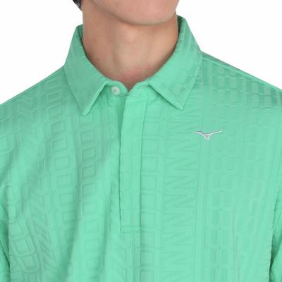 アンパスィ 共衿＆マークジャカード長袖シャツ 美品❗️ ロゴジャガード半袖共衿シャツ|E2MAC023|トップス|ゴルフウエア|ミズノ