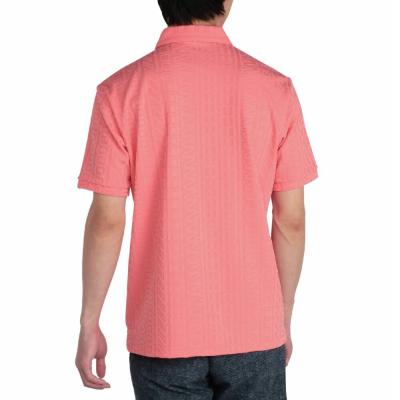 ロゴジャガード半袖共衿シャツ|E2MAC023|トップス|ゴルフウエア|ミズノ