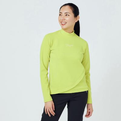 美品　MIZUNO GOLF ミズノ　ハイネック長袖ポリエステルTシャツ　ロゴ MIZUNO ソフトテニス ウェア ミズノ バイオギアシャツ 長袖