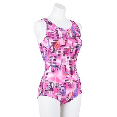 ピンク紫カラーブロックワンピース水着 アリーナ arena 【タフスーツ】トレーニングワンピース（オープン