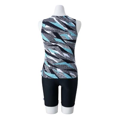 ☆はにはに☆　ミズノ　競泳水着 アクアフィットネス用セパレーツ(めくれにくいボタン付)|N2JGB603