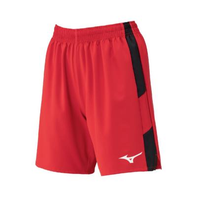 サッカー部　ミズノ　MCライン　サッカーパンツ　光沢レッド　XO ミズノ MCライン サッカーパンツ 光沢ホワイト×レッド XO サッカー部