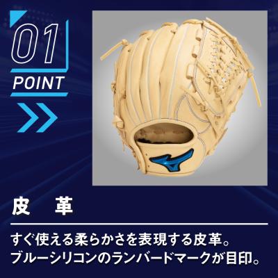 軟式用ウィルドライブ ブルー【捕手用／B-D型】|1AJCR34700|グラブ