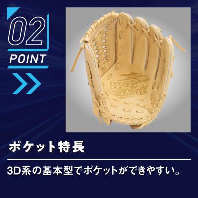 ジュニア軟式用ウィルドライブ ブルー【オールラウンド用／コンパクト