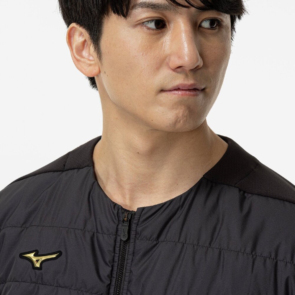 ミズノプロ／保温素材／吸湿発熱】テックフィルブレスサーモミドラー