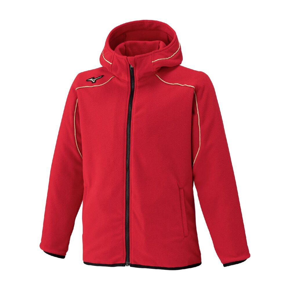 ミズノプロ フリース フーディ (厚手) Lサイズ レッド 未使用 楽天