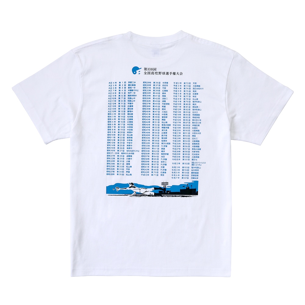 高校野球オフィシャルグッズ】歴代優勝校Tシャツ(第108回 全国高校野球
