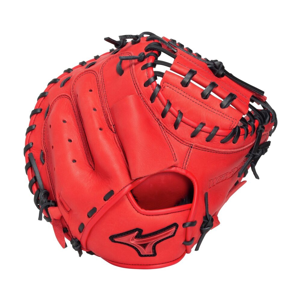 軟式用ウィルドライブ レッド【捕手用／M-R型】|1AJCR34600|グラブ