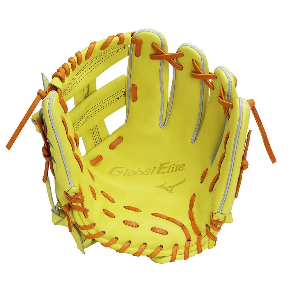 ミズノ　グローバルエリート　硬式　内野手用　イエロー ミズノグローバルエリート硬式内野手用イエロー