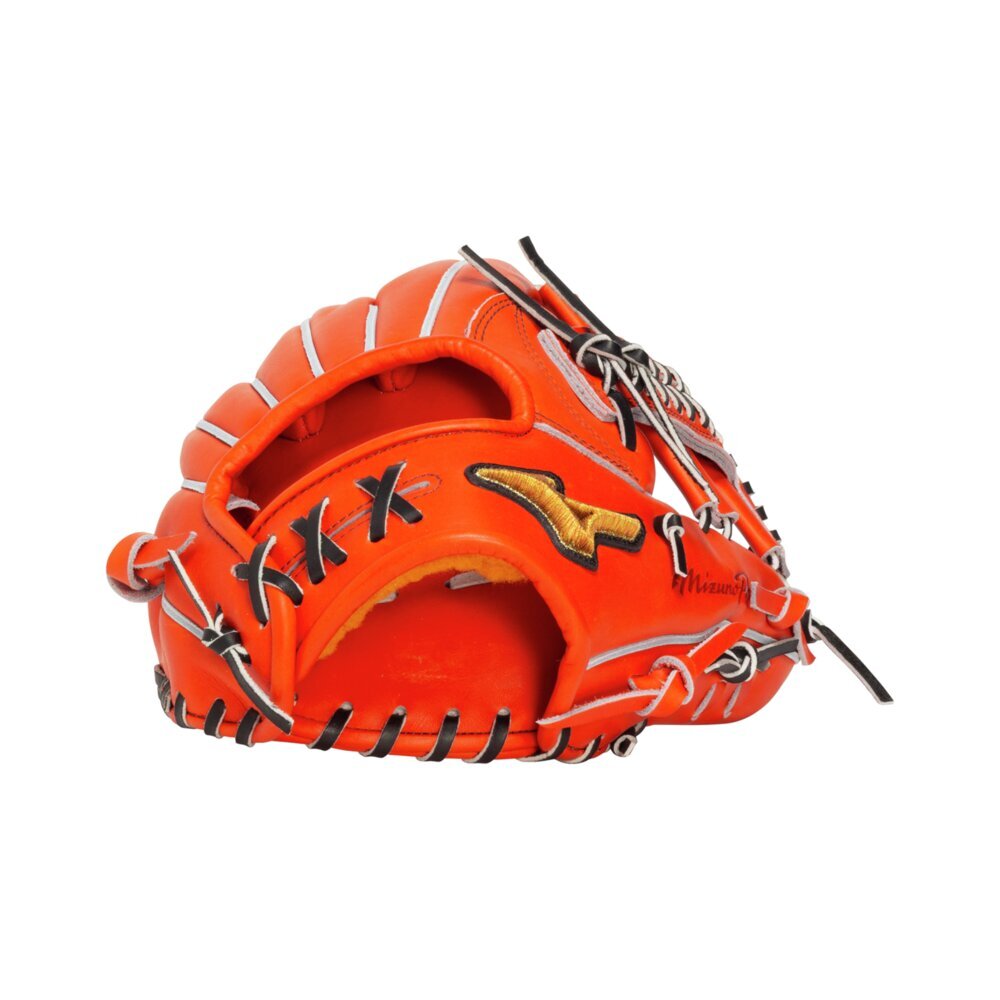 ・新品未使用　25年新色　硬式ミズノプロ　内野手9号　ビターオレンジ BSSショップ限定品｜1AJGH25003｜硬式用【ミズノプロ】CRAFTED
