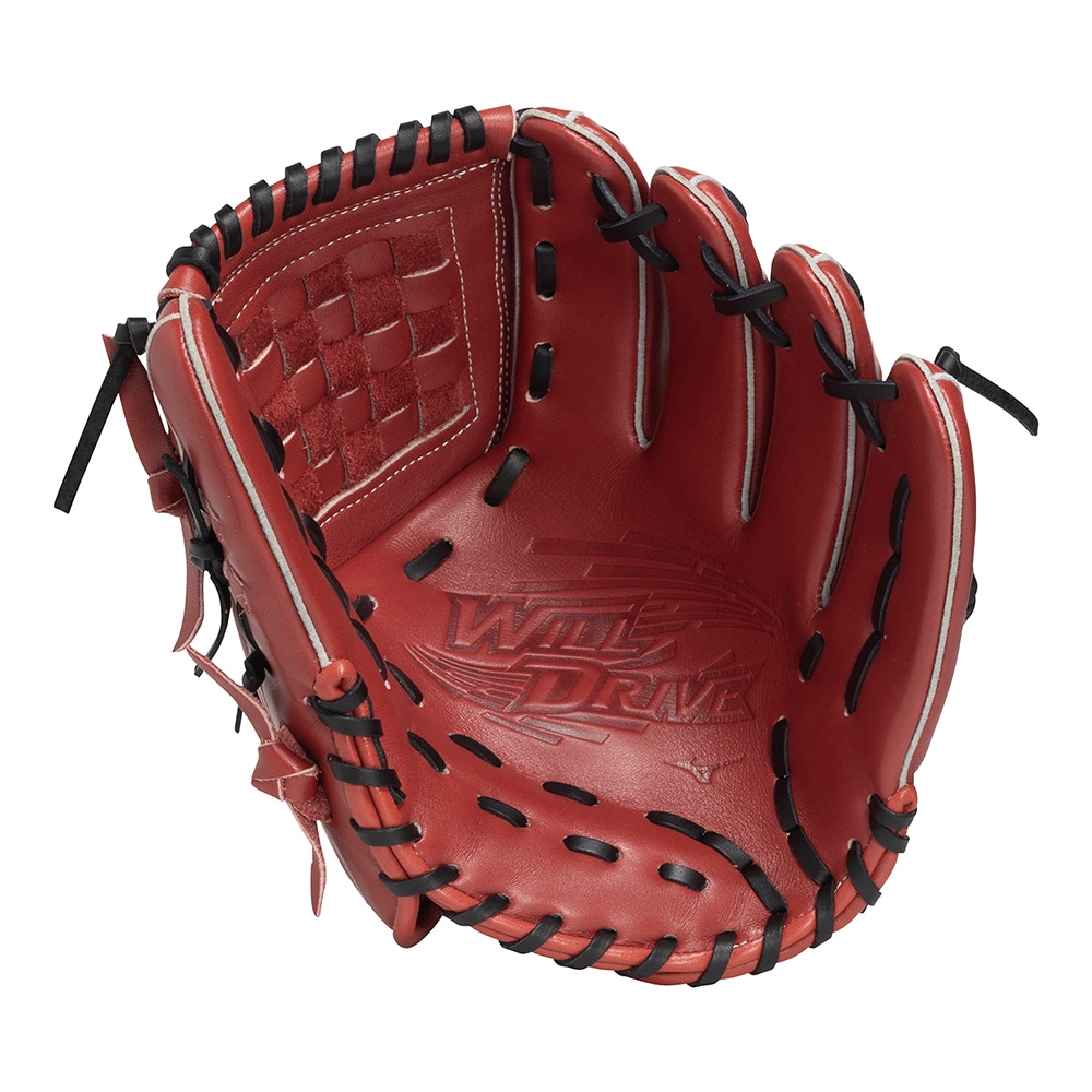 ミズノ　一般軟式用ウィルドライブ レッド　内野手用　右投げ用　新品② ミズノ MIZUNO WILL DRIVE RED ウィルドライブレッド 少年軟式用