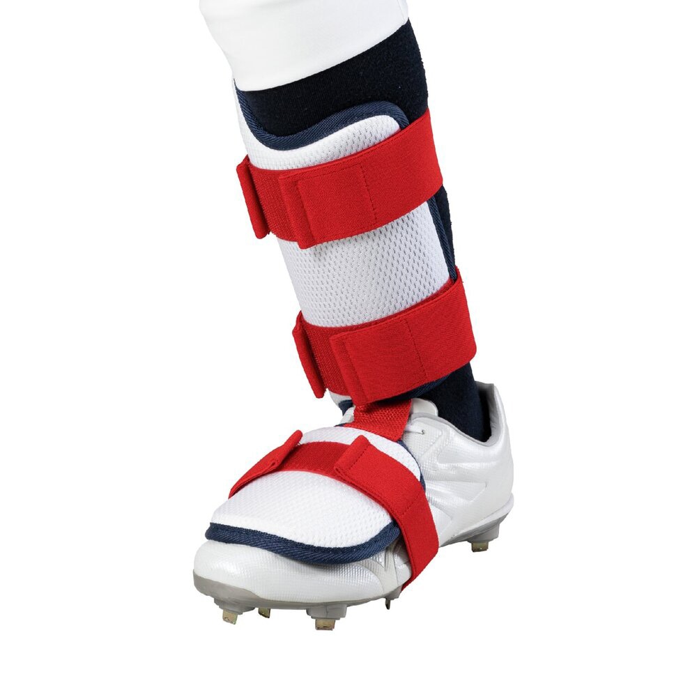 ミズノプロ】フットガード(左足／右打者用) 勝色コレクション|1DJLG530