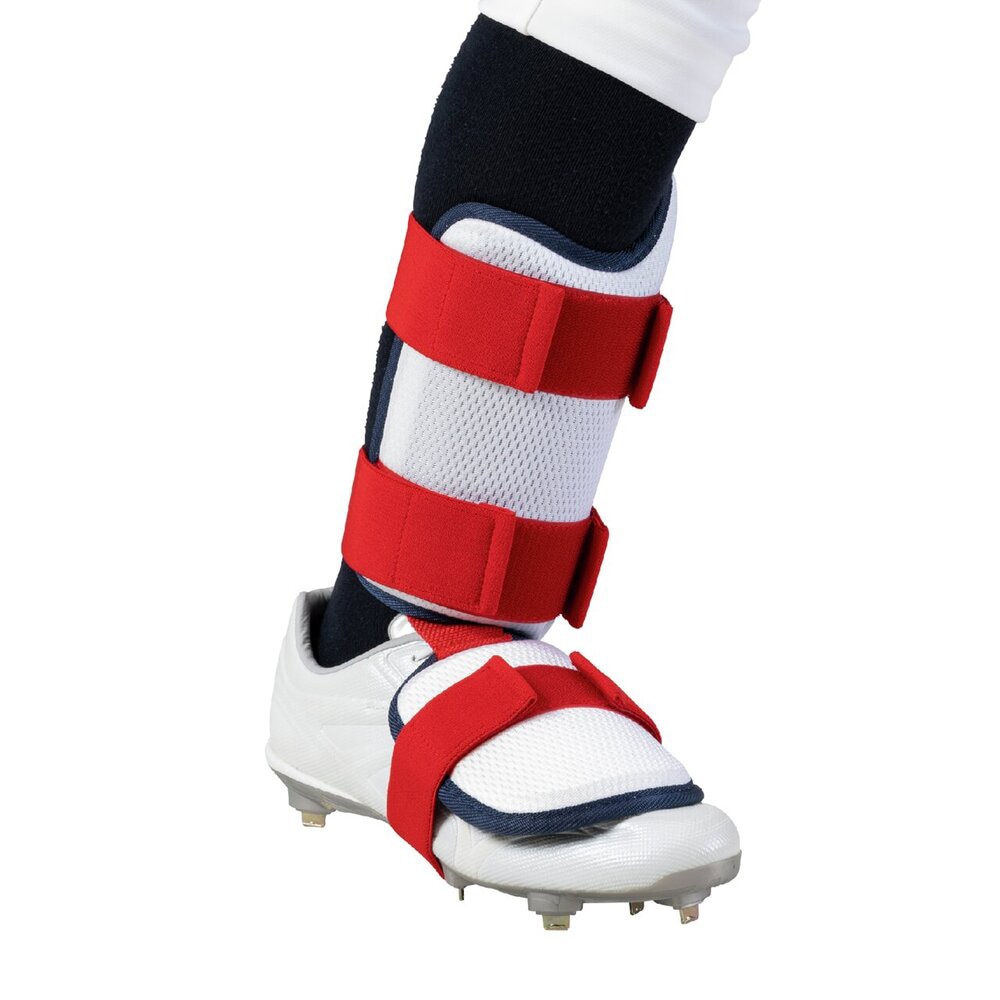 ミズノプロ】フットガード(右足／左打者用) 勝色コレクション|1DJLG531